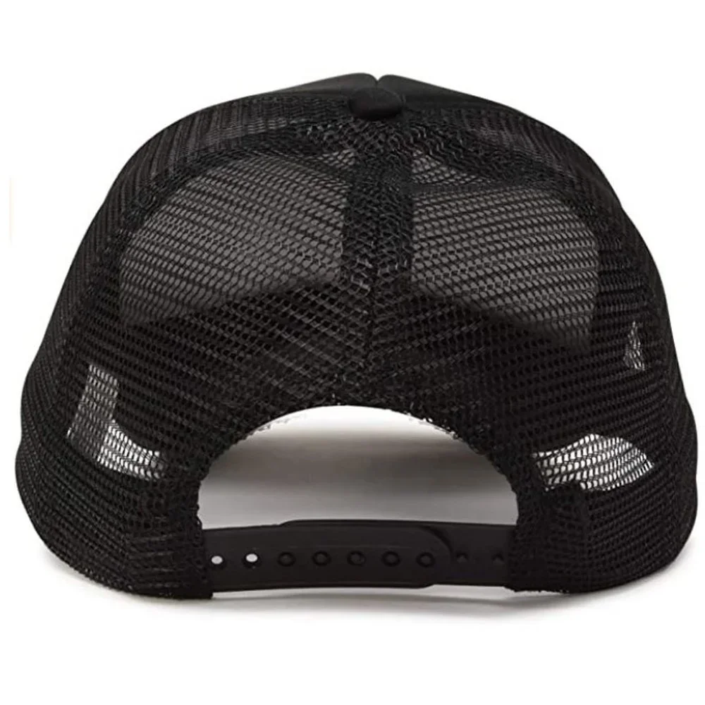 NEW Tesla Motors Car Silver T Logo Foam Trucker Mesh Snapback BLACK - Picture 2 of 3